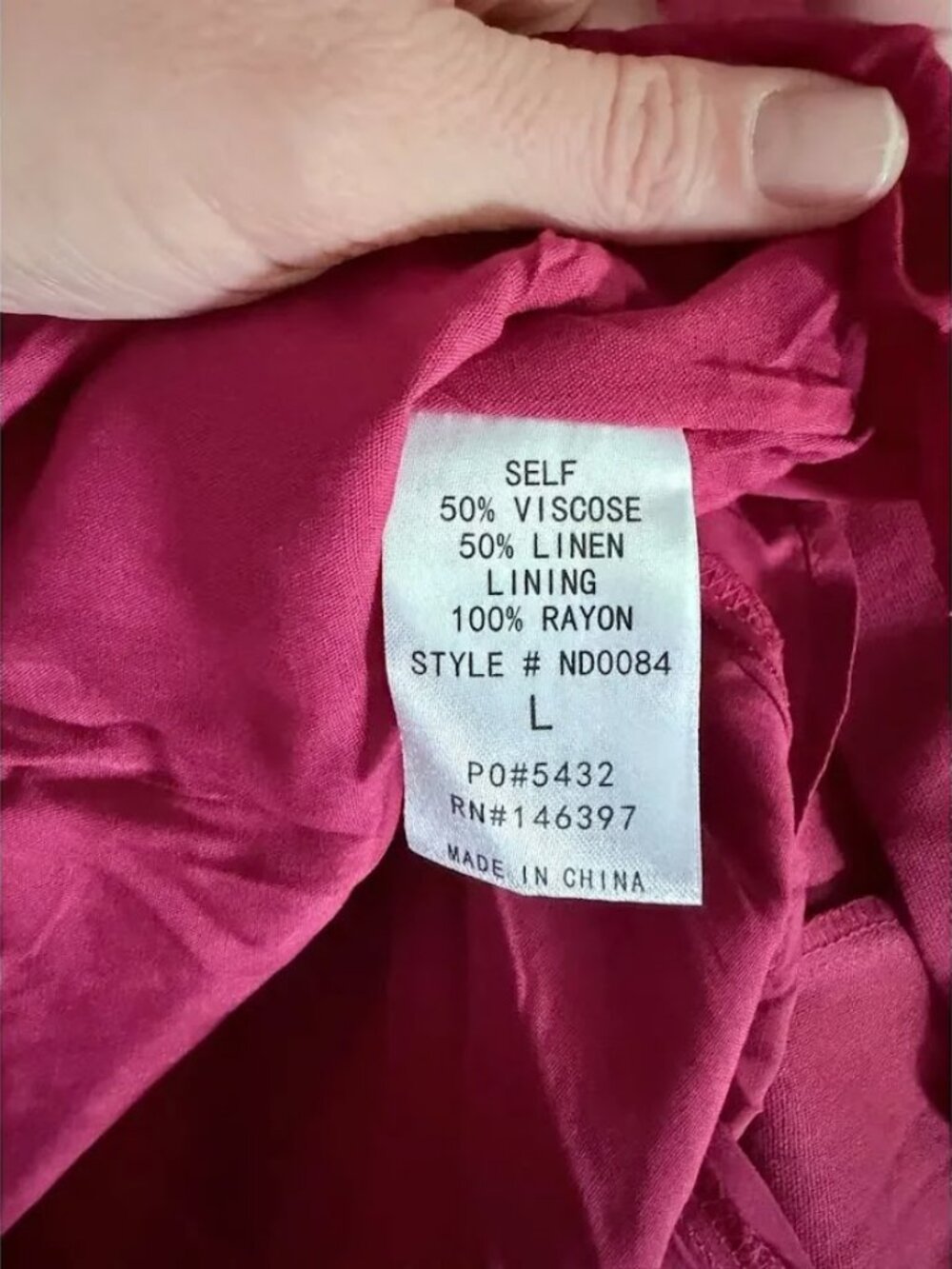 NWT Endless Blu Puff Sleeve Pleated Bodice Square Neck Burgundy Maxi Dress L - Picture 7 of 8